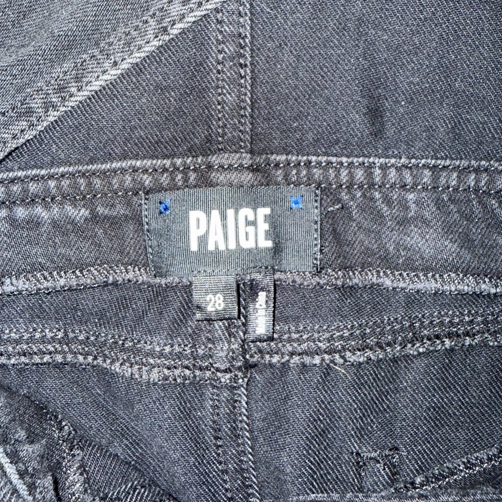 Paige Womens Etta Black Denim Overall Dress Womens Size 28 - Picture 8 of 8